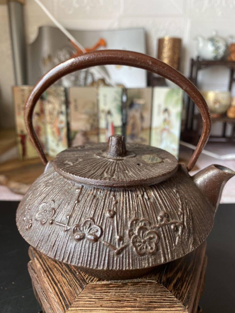 ㉘備前焼 宝瓶 登り窯 蟹 かに カニ 四角 4角 手びねり 急須 H
